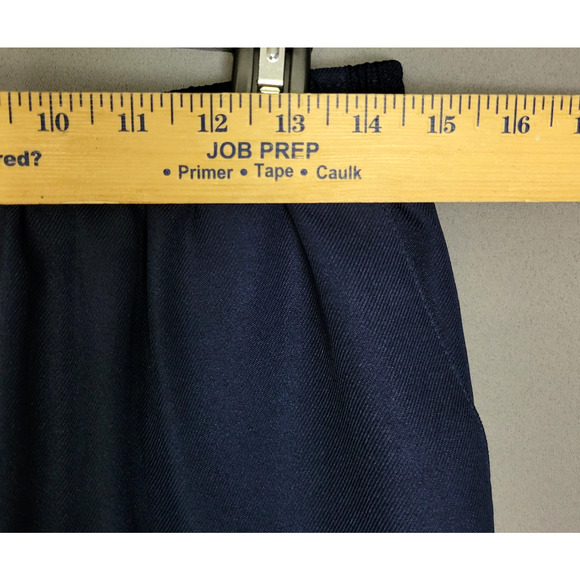 Alfred Dunner Straight Leg Pants Slacks Womens 16 Navy Blue Elastic Waist New - Picture 7 of 11